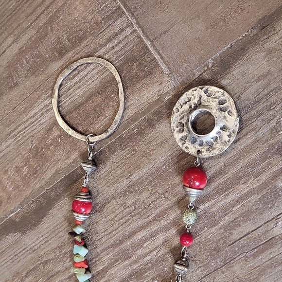 Vintage Vtg Native American Navajo Unakite Nugget Adjustable Length Necklace - Picture 11 of 13